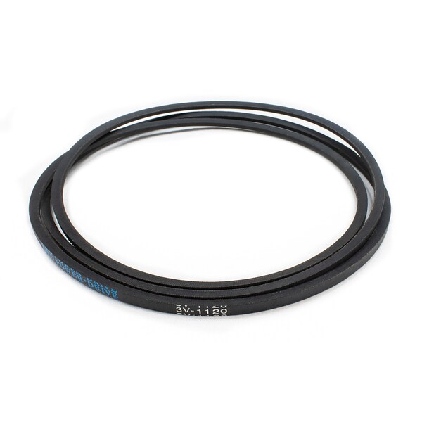 D&D 3V1120 Wedge V-Belt, 112 in Outside Length, 3/8 in Top Width, 5/16 in Thickness, 1 Ribs 3V1120 - main